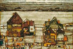 Egon Schiele: Domy s barevným prádlem