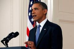 Barack Obama oznamuje v přímém přenosu, jak budou USA stahovat vojáky z Afghánistánu.