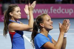 Fed Cup: Belgie - Česká republika (Benešová, Záhlavová-Strýcová)