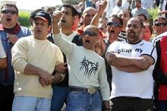 demonstrace DS v Krupce