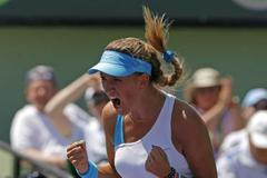 Viktoria Azarenková slaví vítězství na turnaji v Miami