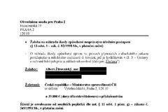 Žaloba vězňů na náhradu škody str. 1