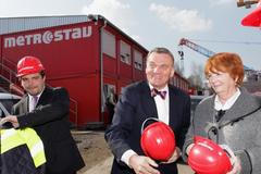 Křest razícího štítu Tonda pro stavbu metra