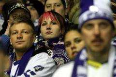 Fanoušci na hokeji v Litvínově