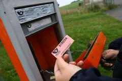 Motorizované doručování pošty na Příbramsku