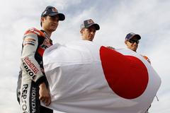 Podpora Japonsku - Dovizioso, Stoner, Pedrosa