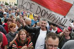 Varnsdorf - Romové a demonstrace