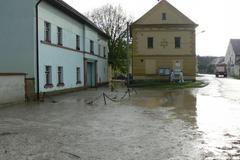 Záplavy v obci Úlice