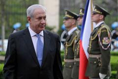 Izraelský premiér Benjamin Netanjahu v Praze