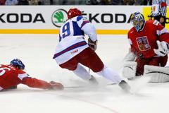 Česko - Rusko (Pavelec zákrok)