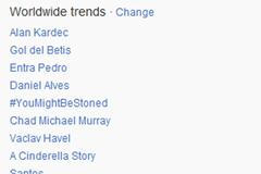 Havel v trending topics na Twitteru