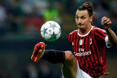 Zlatan Ibrahimovič, hráč AC Milán.