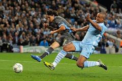 Liga mistrů: Manchester City - Neapol (Vincent Company, Edinson Cavani)