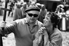 Otakar Vávra natáčí Kladivo na čarodějnice