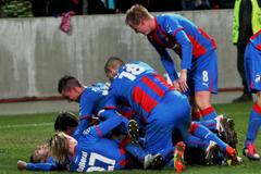 Liga mistrů: Plzeň - AC Milán (radost)