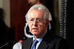 Mario Monti poté, co získal pověření sestavit italskou vládu