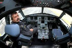 Pilotní kabina v airbusu