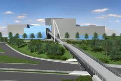 Vizualizace pěší lávky v Ostravě