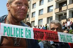 demonstrace DS v Krupce