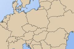 Střední Evropa - mapa