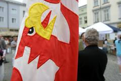 Demonstrace starostů proti daňové diskriminaci