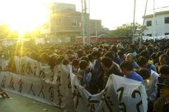 Čína: protesty ve vesnici Wu-kchan