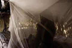 Malárie - matka s dítětem, Niger