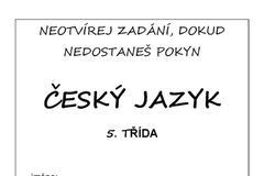 Pilotní zadání testu z češtiny pro celoplošné testování žáků 5. tříd - 1