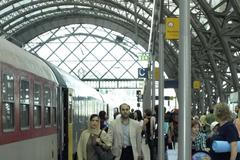 Drážďany v den stávky českých odborů