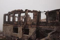 Následky požáru Petrovy boudy