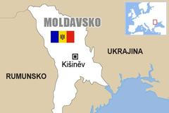 Moldavsko - mapa