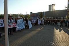 Pochod fanoušků Slavie - protesty - Straka