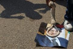 Mubarak před soudem, demonstrace v Egyptě