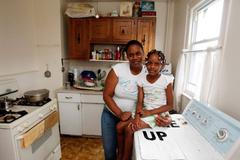 Chudoba v USA - rodina dostávající poukázky na jídlo