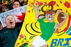 Fanoušci na MS v rugby: JAR (springboks)