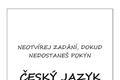 Pilotní zadání testu z češtiny pro celoplošné testování žáků 9. tříd - 1
