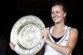 Wimbledon, finále žen: Petra Kvitová (talíř)
