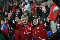 Baráž: Česko - Černá Hora (fanoušci)