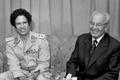 Muammar Kaddáfí a Gustáv Husák 1978