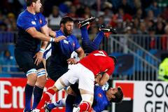 MS v ragby: Francie - Wales (Warburton a Clerc)