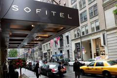 Místo činu. V tomto hotelu se měl šéf MMF Dominique Strauss-Kahn dopustit sexuálního obtěžování.