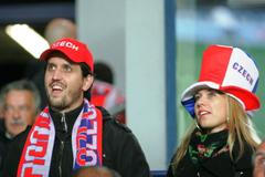 Fanoušci na utkání ČR - Španělsko