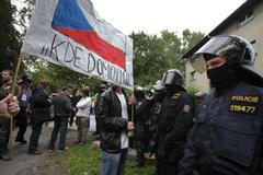 Varnsdorf - Romové a demonstrace