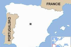 Španělsko - slepá mapa