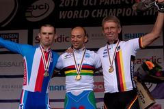 Vondráček, hednikepovaný cyklista, stříbrná medaile na MS v Dánsku