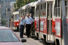 Blokáda v centru Prahy