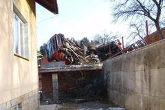 Nehoda tahače dřeva na Vsetínsku