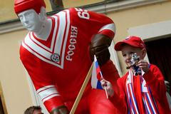 Sochy hokejistů v Bratislavě