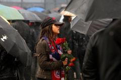 Rozloučení s hokejisty v Jaroslavli