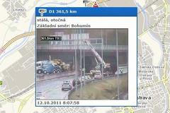 Dálnici D1 zablokoval v Ostravě nadměrný náklad